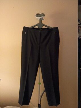 TanJay Women's Black Stretch Dress Trousers Pants Size 16